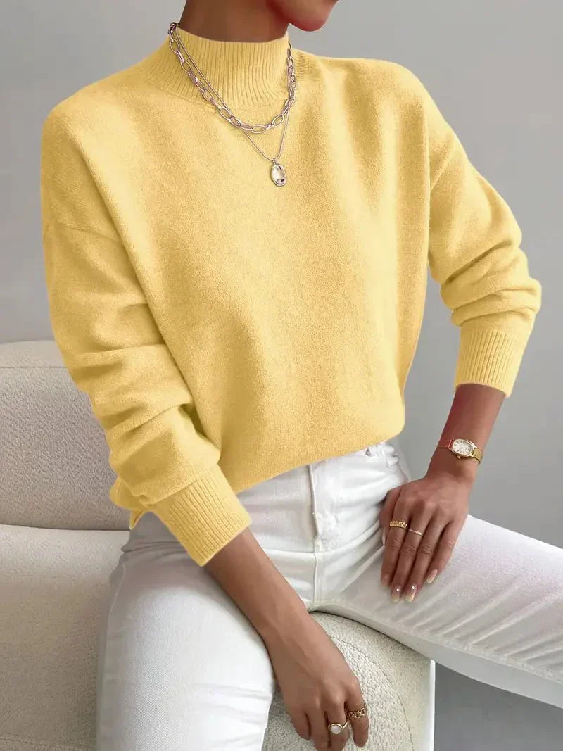 Harper | Pullover mit hohem Kragen