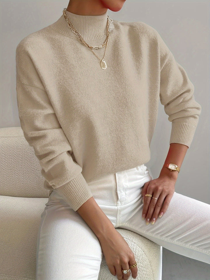 Harper | Pullover mit hohem Kragen