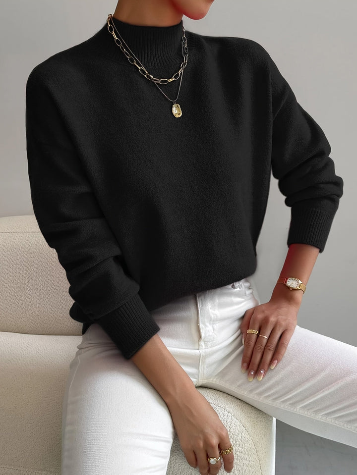 Harper | Pullover mit hohem Kragen