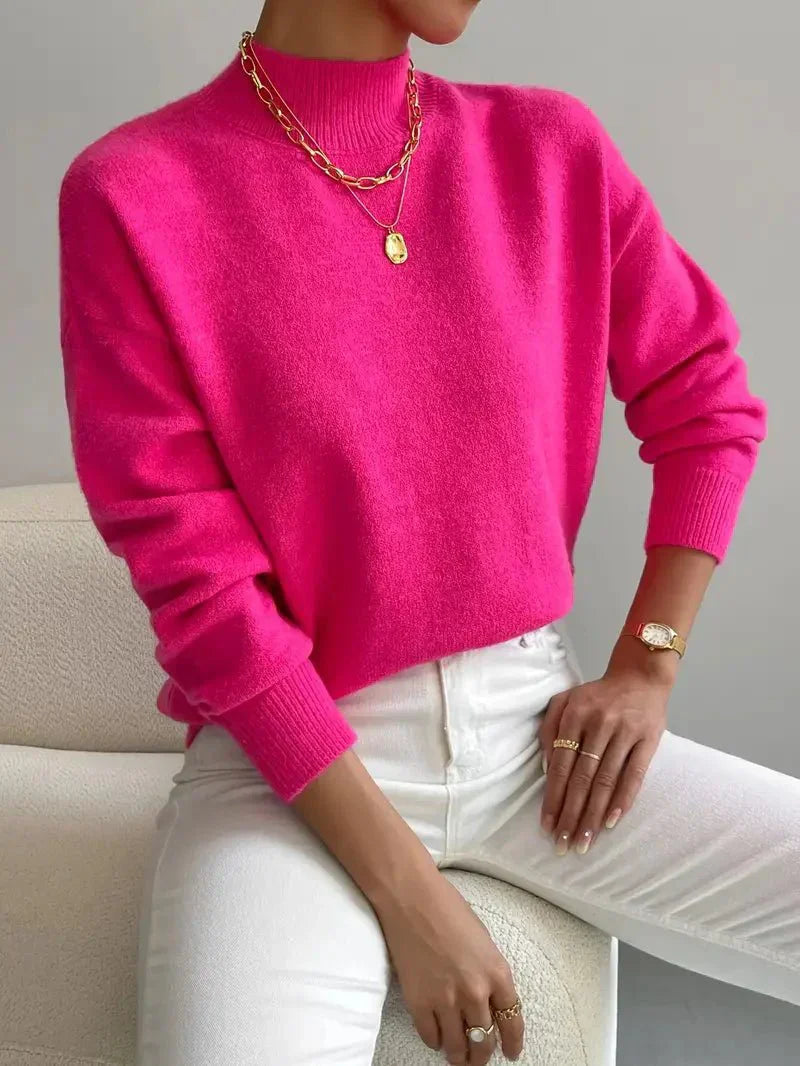 Harper | Pullover mit hohem Kragen