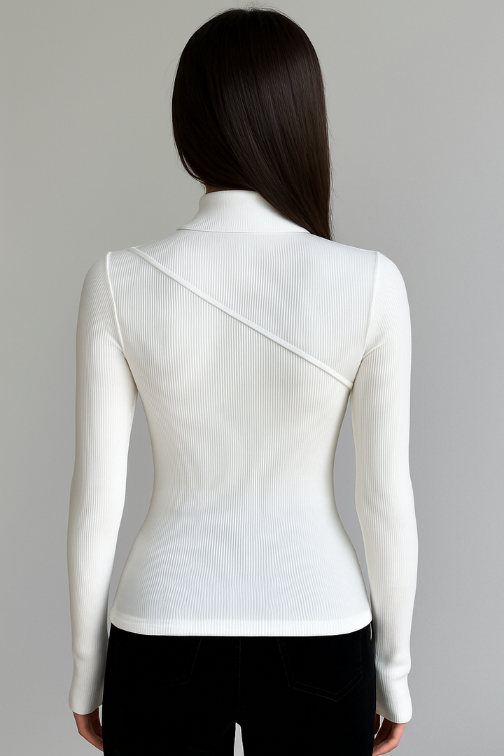 Vivienne | Elegantes Oberteil mit Stehkragen
