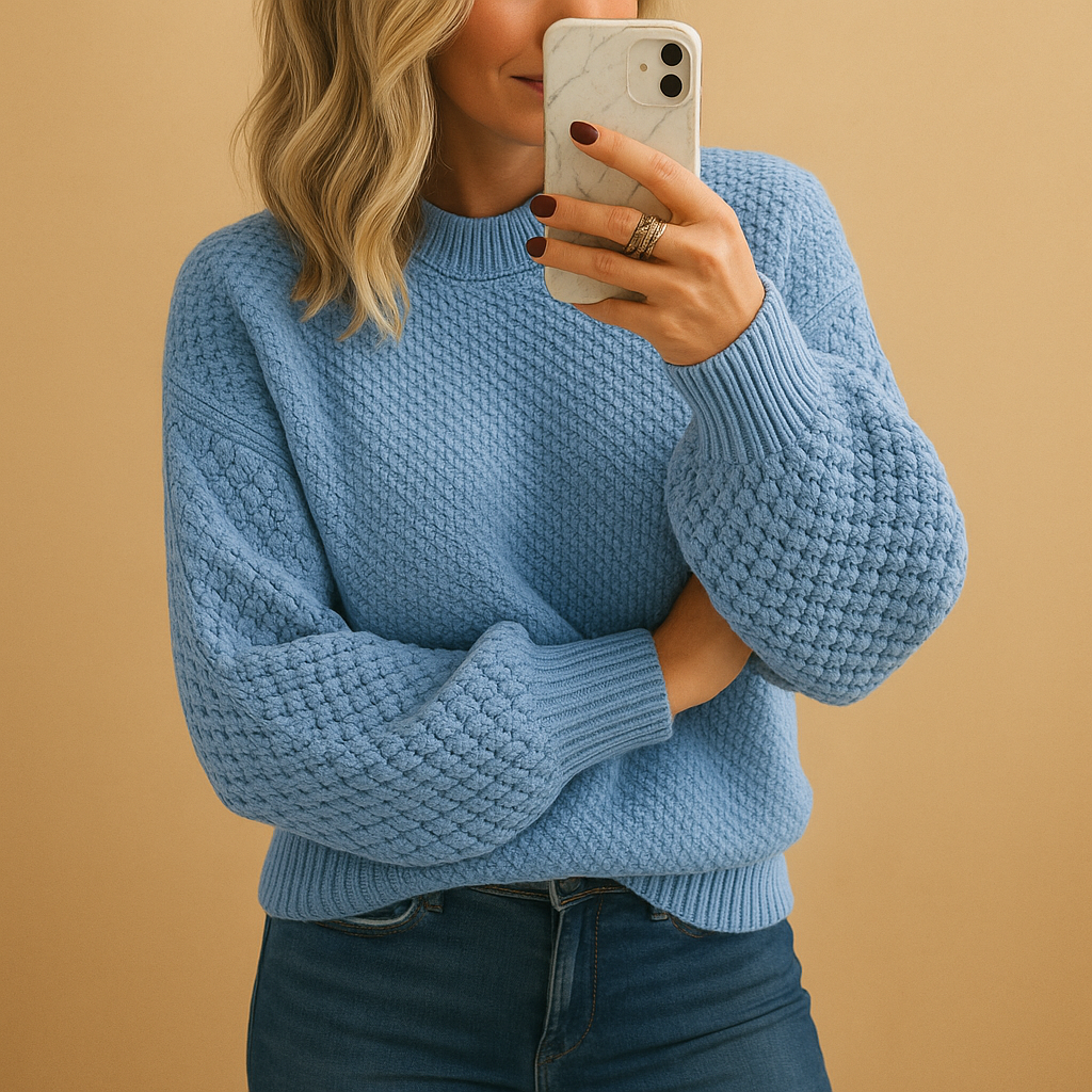 Eloise | Strukturierter Rundhals-Pullover