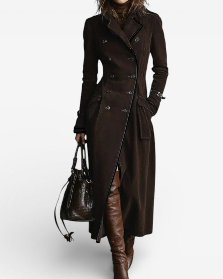 Nathalie™ - Wildleder-Trenchcoat