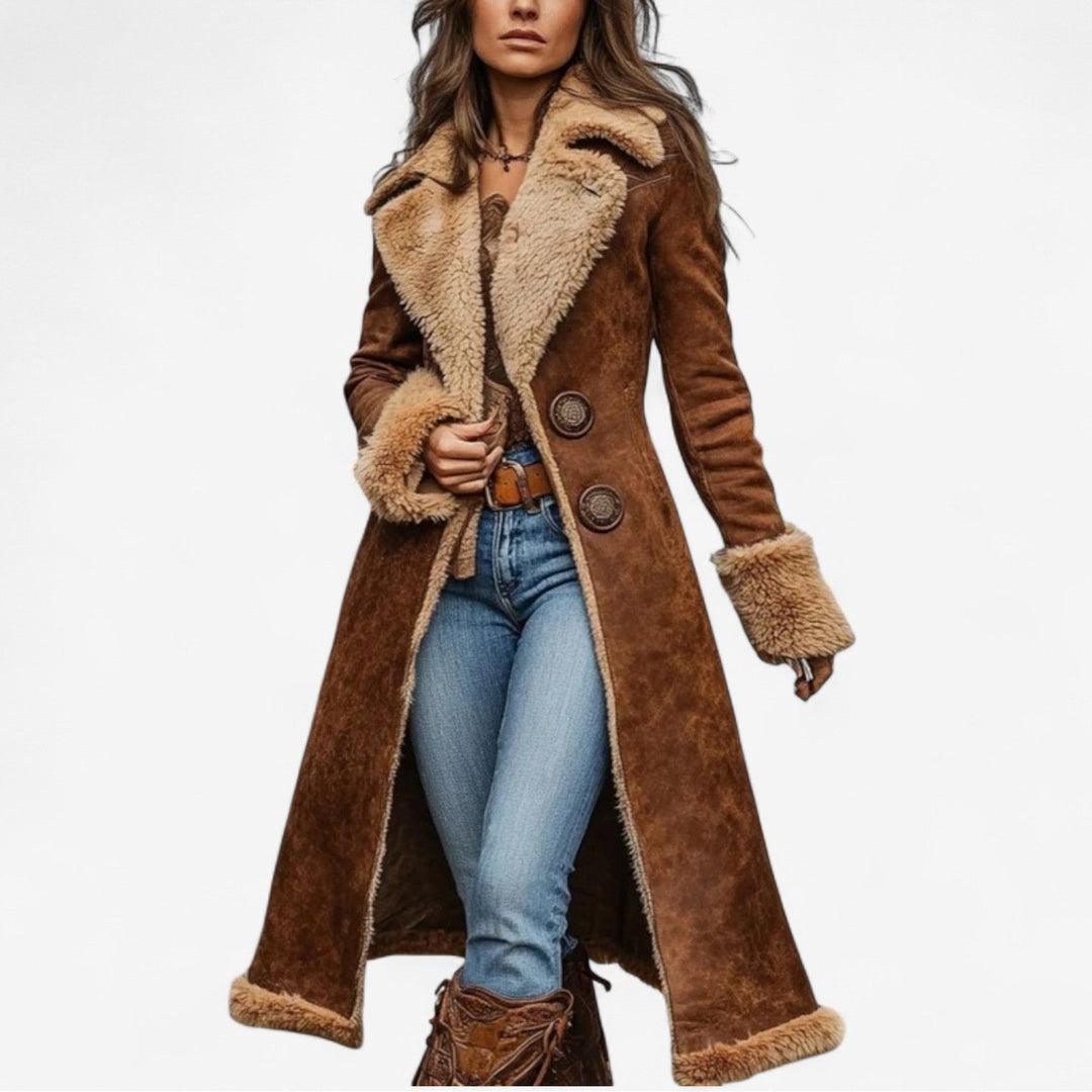 Glenna™ Weicher Pelzmantel