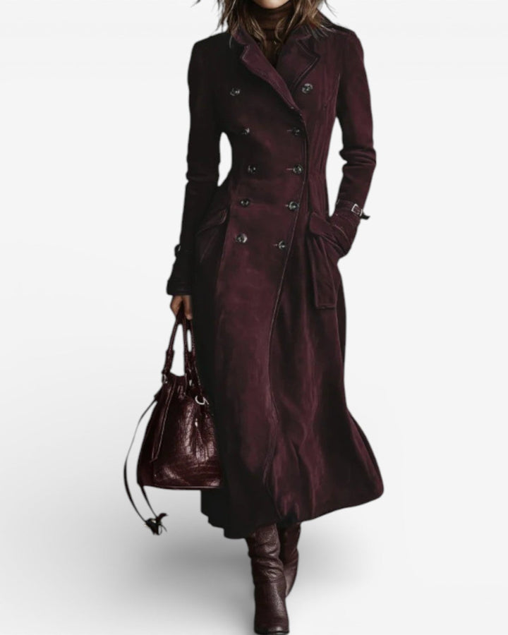 Nathalie™ - Wildleder-Trenchcoat