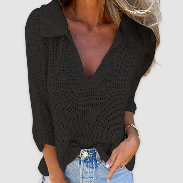 Lucy™ Elegantes V-Ausschnitt Top