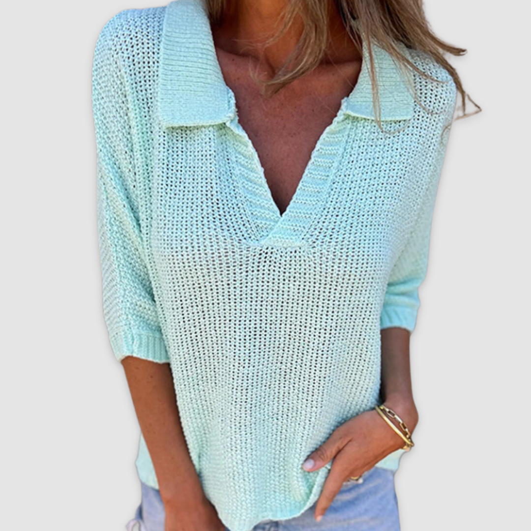 Lucy™ Elegantes V-Ausschnitt Top