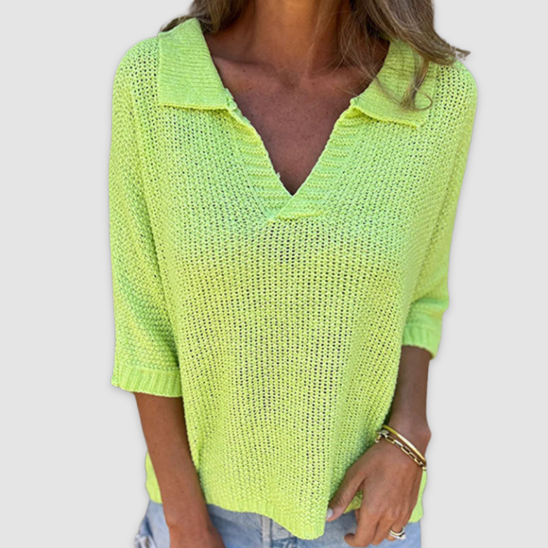 Lucy™ Elegantes V-Ausschnitt Top