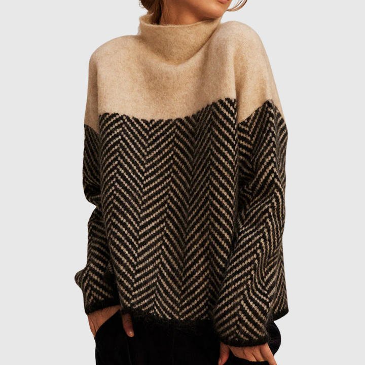 Norah | Baumwollpullover mit Stehkragen