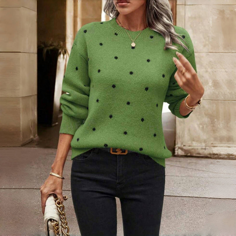 Sorgfalt | Bequemer Pullover mit Punkten