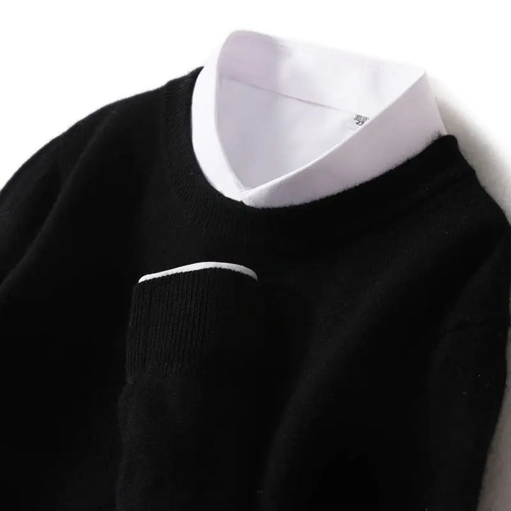 Lucy | Weicher Wollpullover mit Rundhalsausschnitt