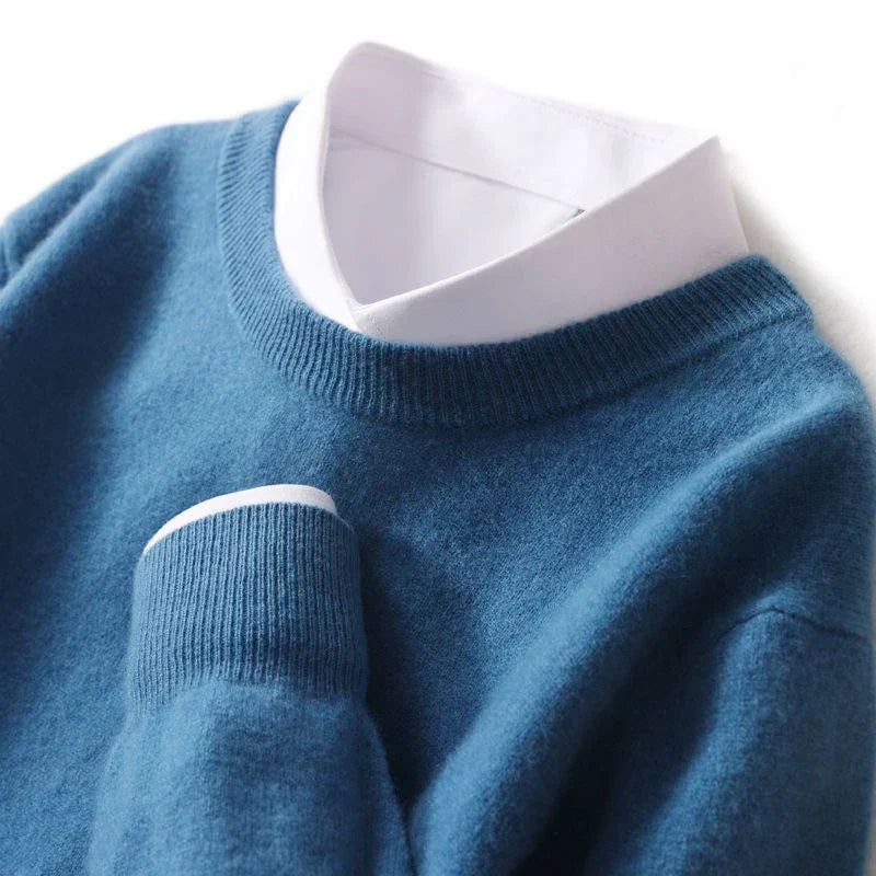 Lucy | Weicher Wollpullover mit Rundhalsausschnitt
