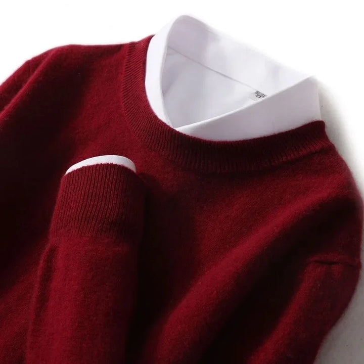 Lucy | Weicher Wollpullover mit Rundhalsausschnitt