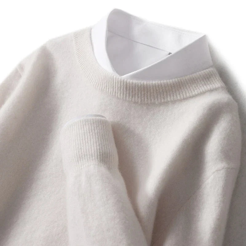 Lucy | Weicher Wollpullover mit Rundhalsausschnitt
