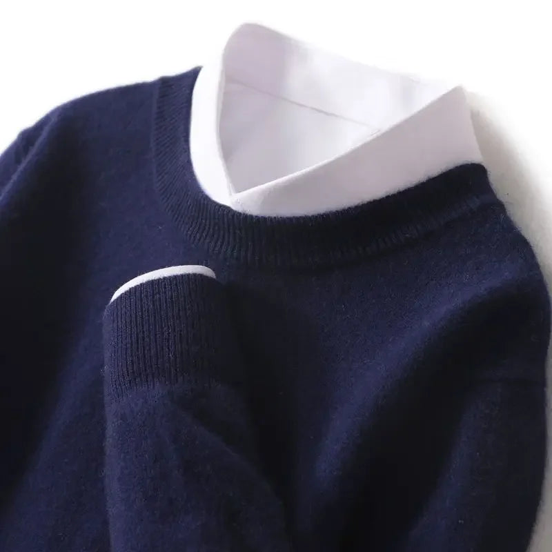 Lucy | Weicher Wollpullover mit Rundhalsausschnitt
