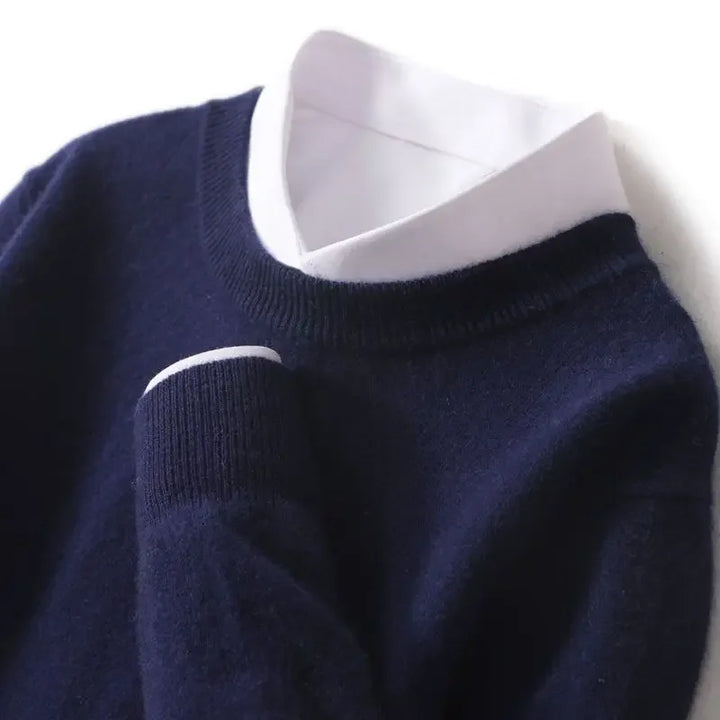 Lucy | Weicher Wollpullover mit Rundhalsausschnitt