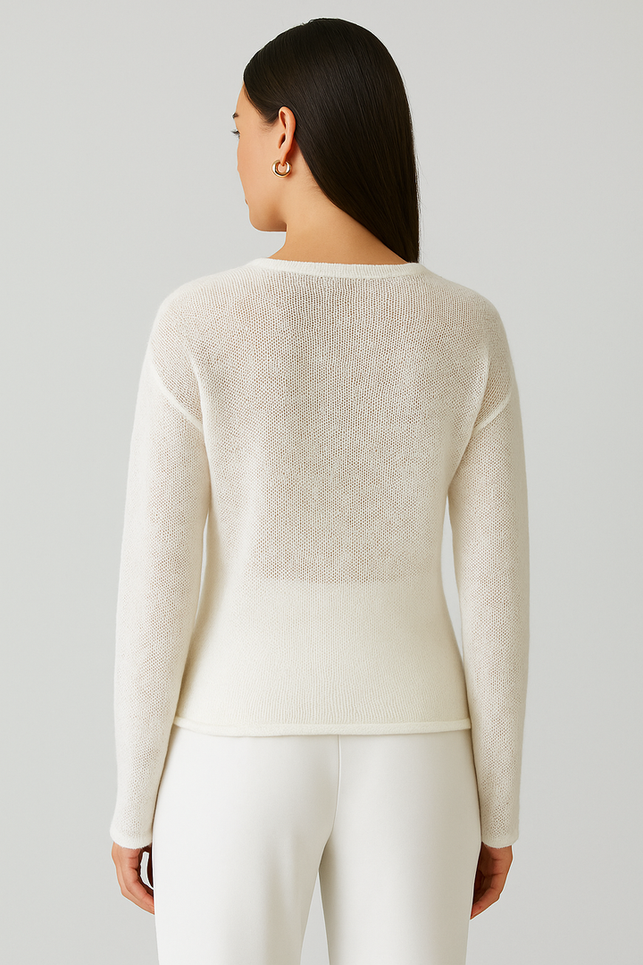 Elodie | Leichter Boot-Ausschnitt Pullover