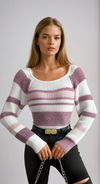 Lavinia | Slim-Fit Gestreifter Pullover