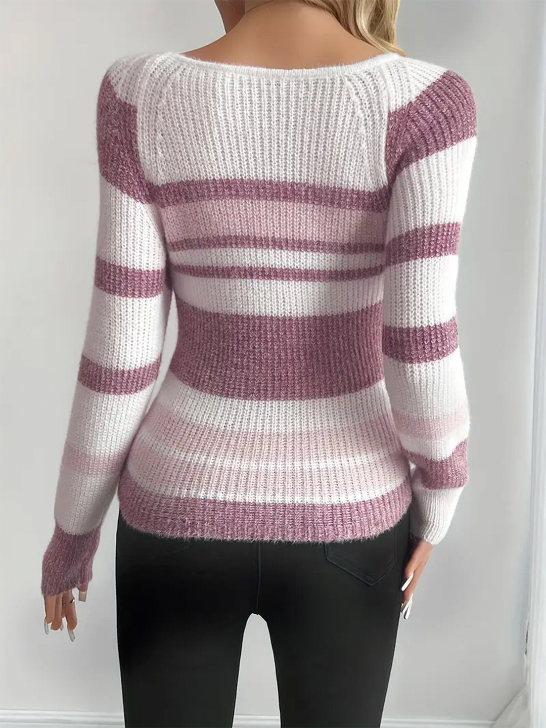 Lavinia | Slim-Fit Gestreifter Pullover