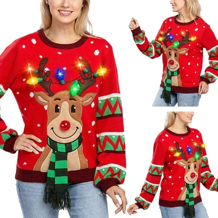 Holly | Leuchtender Weihnachts-Pullover