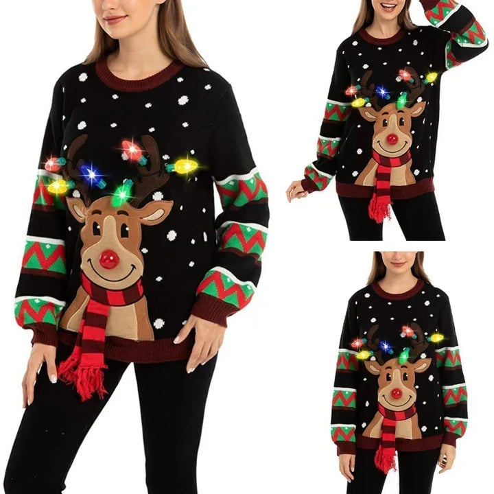 Holly | Leuchtender Weihnachts-Pullover