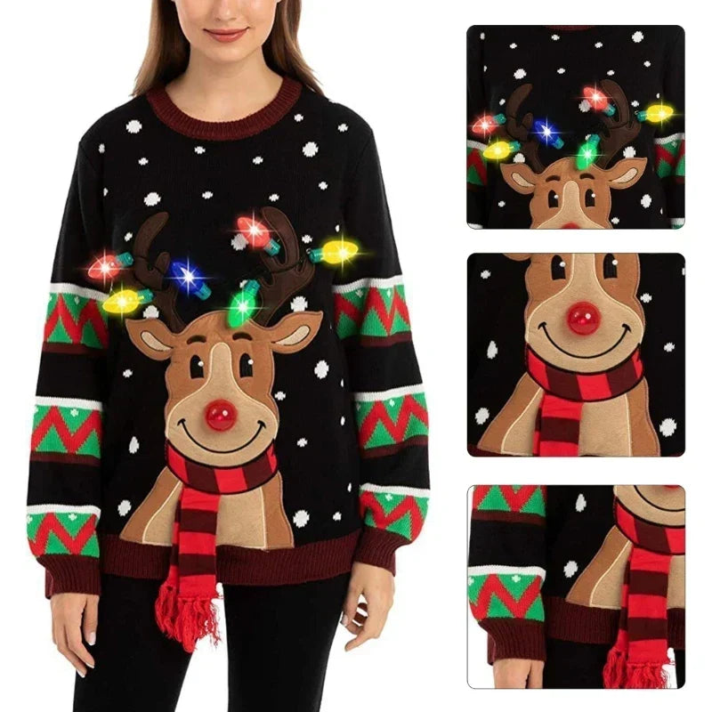 Holly | Leuchtender Weihnachts-Pullover