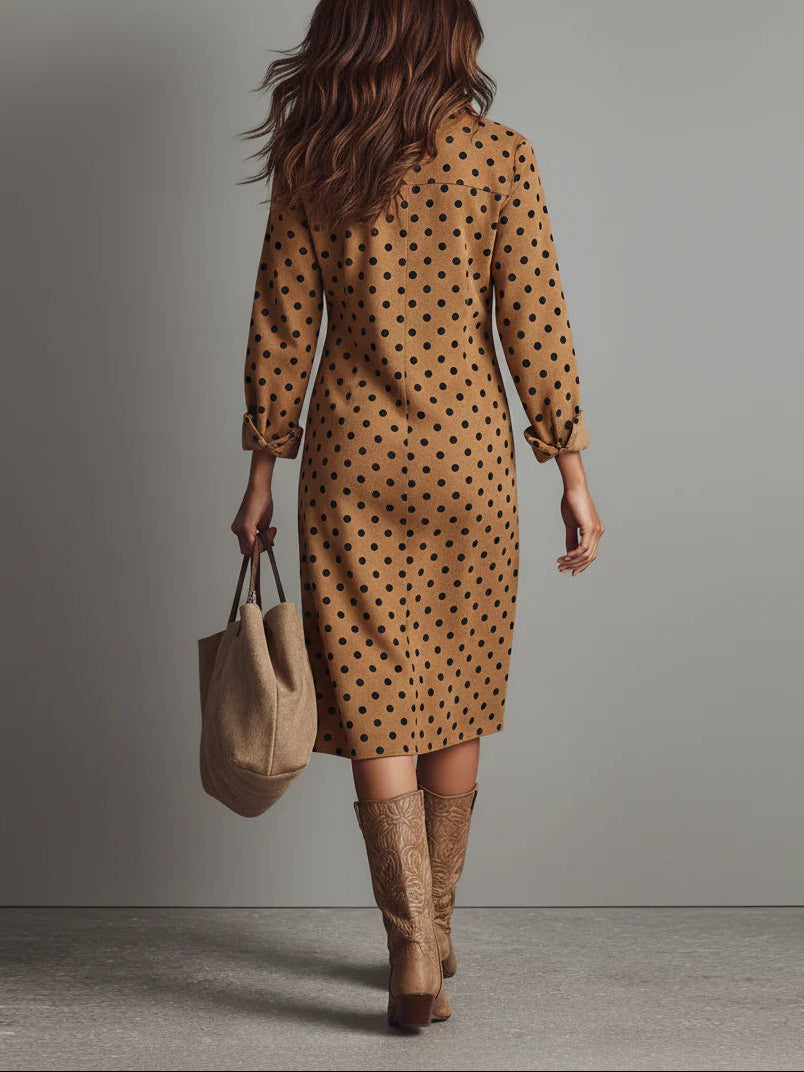 Ebonie | Wildleder Midi Kleid
