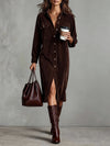 Sienna | Einreihiges Midi-Kleid