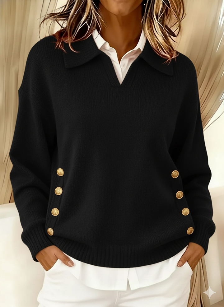 Vynette - Pullover mit V-Ausschnitt