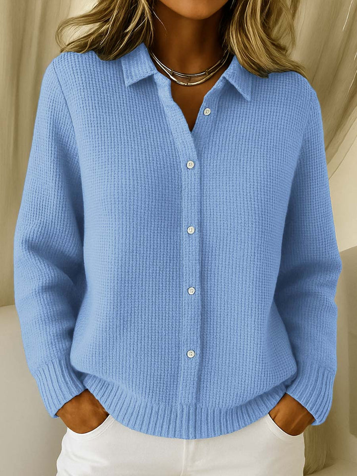 Camille™ | Strukturierter Knopf-Cardigan