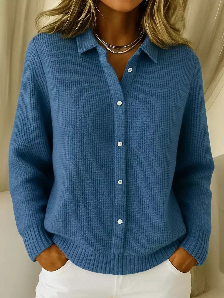 Camille™ | Strukturierter Knopf-Cardigan