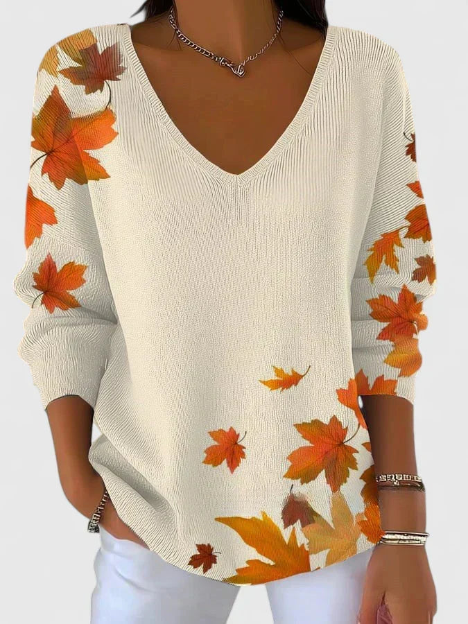 Sera™ | Eleganter V-Ausschnitt Pullover