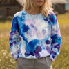 Cerulyn | Pulli mit floralem Tie-Dye in Blau