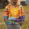 Ryleth | Sweatshirt mit Kapuze Y2K Strahlendes Design