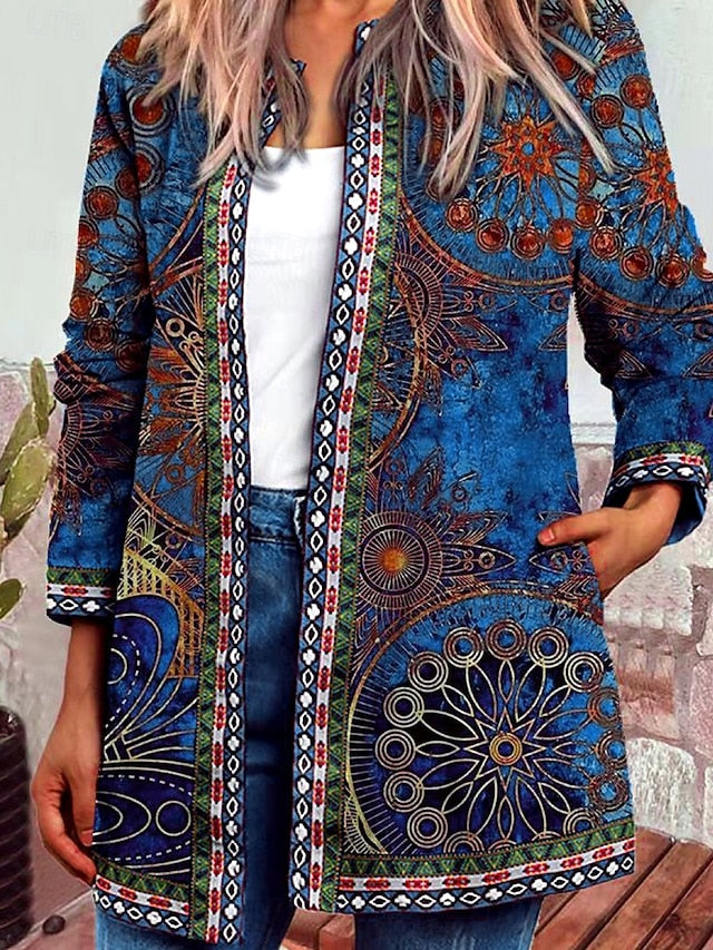 Briony™ | Gepatchte Steppjacke mit Blumenmuster