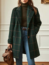 Retro-Karomuster Tweed-Mantel Kayla™