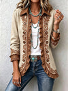 Dawncroft™ | Vintage Boho-Jacke mit Blumenrüschen