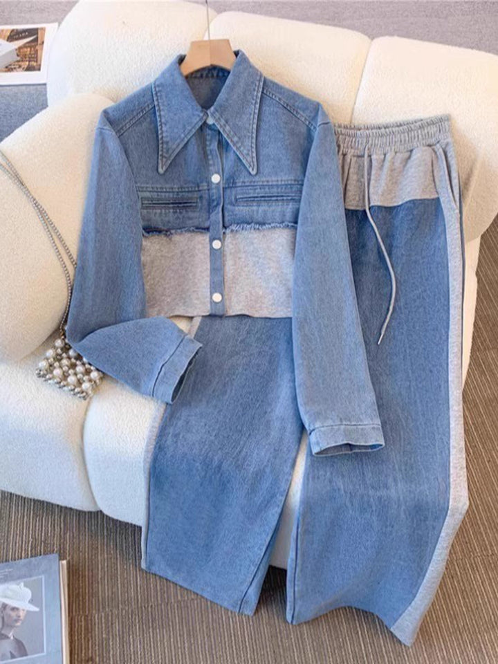 Holbrook™ | Farbblockierte cropped Jacke und weite Hosen