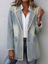 Dionne™ | Übergroße Vintage-Blazer mit rohen Kanten