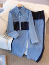 Holbrook™ | Farbblockierte cropped Jacke und weite Hosen