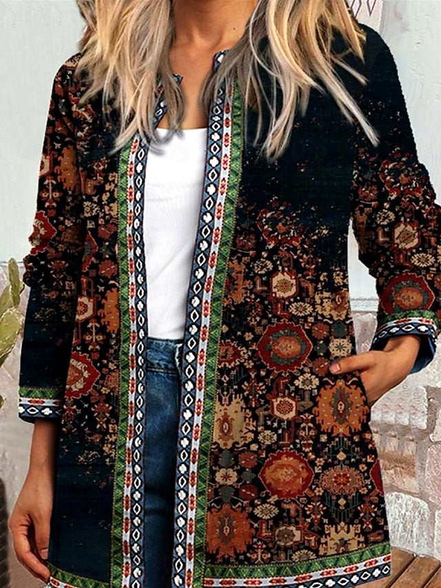 Briony™ | Gepatchte Steppjacke mit Blumenmuster