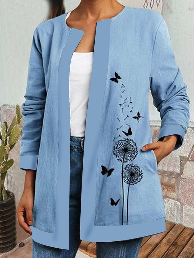 Briony™ | Gepatchte Steppjacke mit Blumenmuster