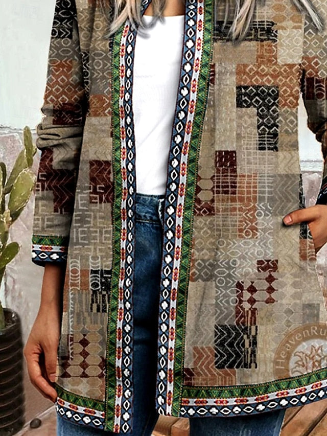 Briony™ | Gepatchte Steppjacke mit Blumenmuster